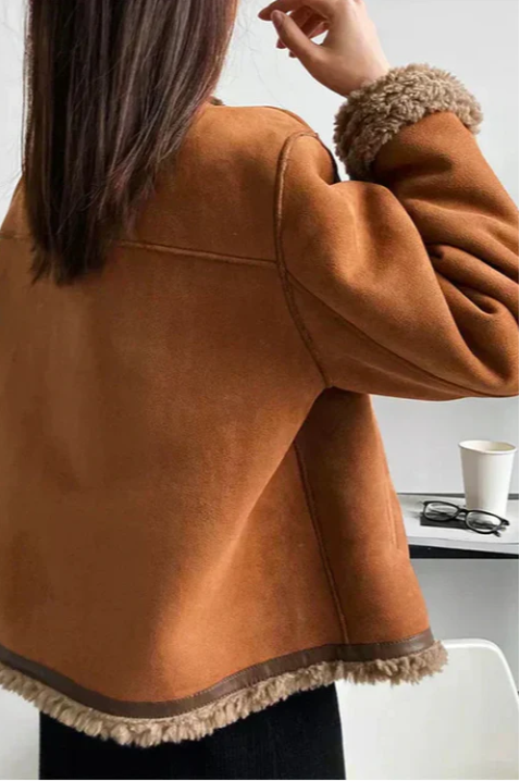 Rosalie | Giacca in pelle di pecora con bottoni